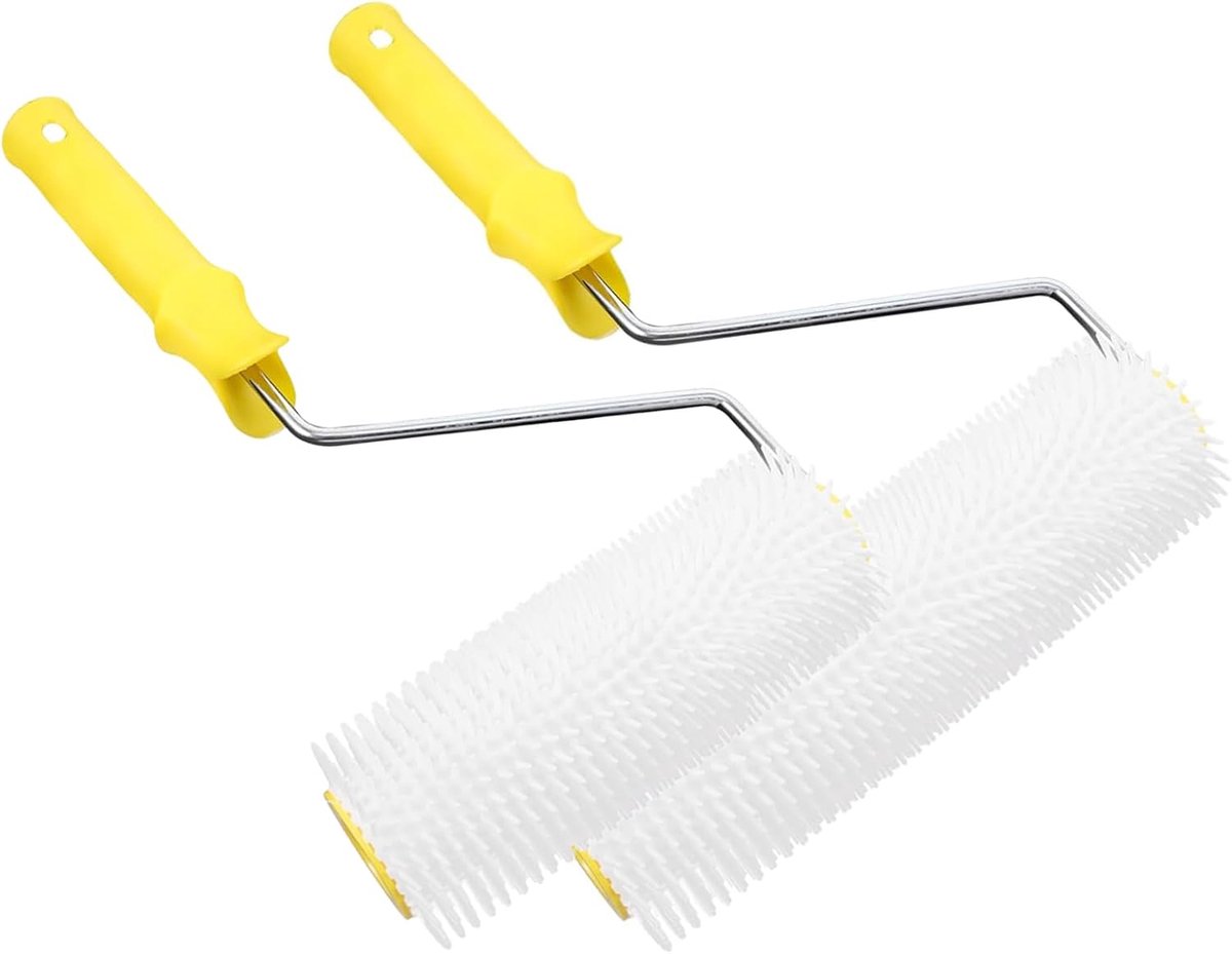 Pack of 2 Breather Rollers Spine Roller Bleed Roller 22 cm 15 cm Air Vent Hand Spine Roller Floor Coatings - ShopVlot