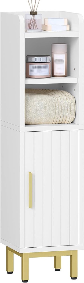 Hzuaneri Smalle Badkamerkast, Verticaal Opbergontwerp, 83 cm, Wit