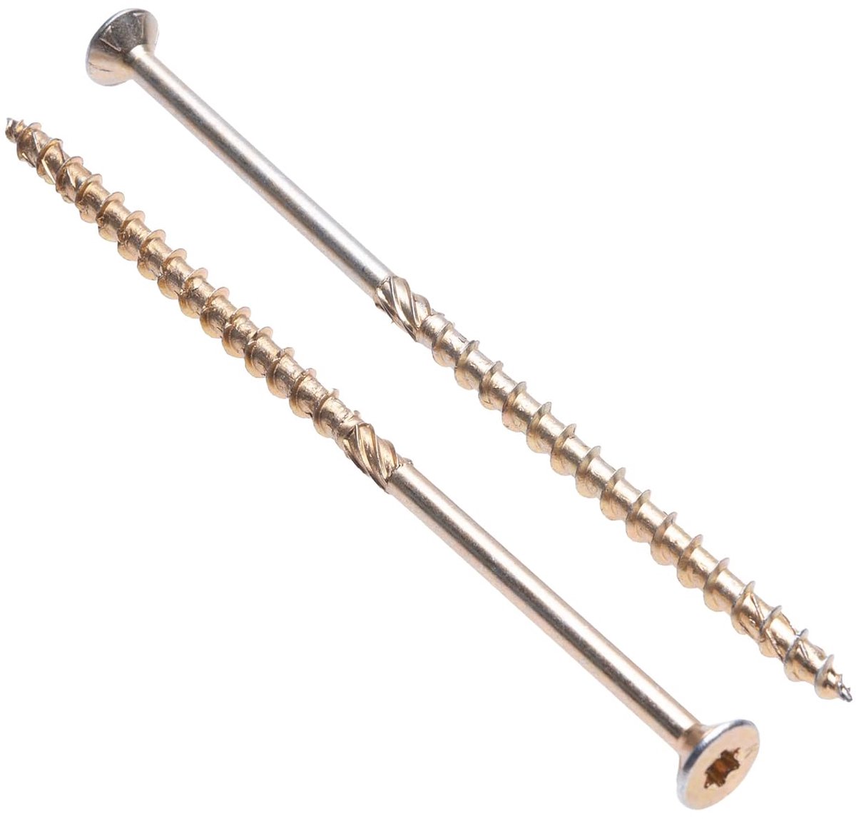 Houtschroeven platte kop 8mm x 120mm - zelftappende Torx schroeven - sterke verbinding voor houtconstructies - ShopVlot