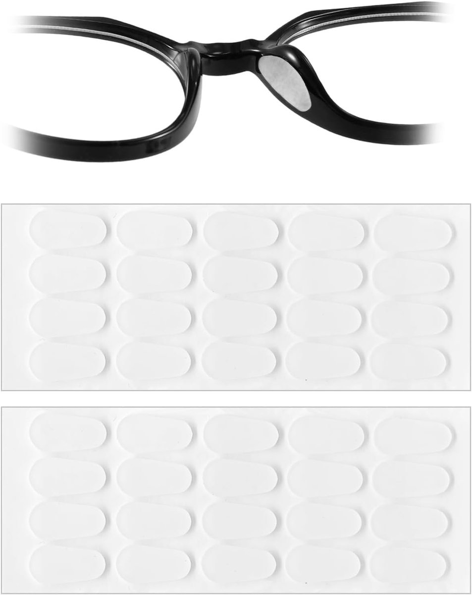 Neuspads voor bril - siliconen zelfklevend - antislip grip - comfortabel voor dagelijks gebruik - ShopVlot