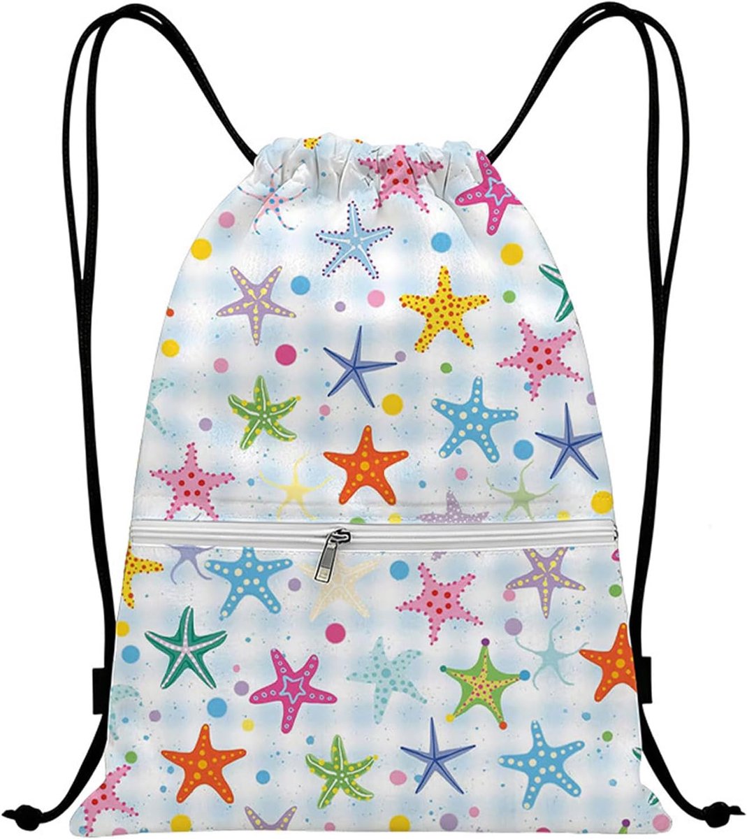 Gymtas voor kinderen 41 x 33 cm - waterdicht Oxford - met trekkoord - ideaal voor school en strand - ShopVlot
