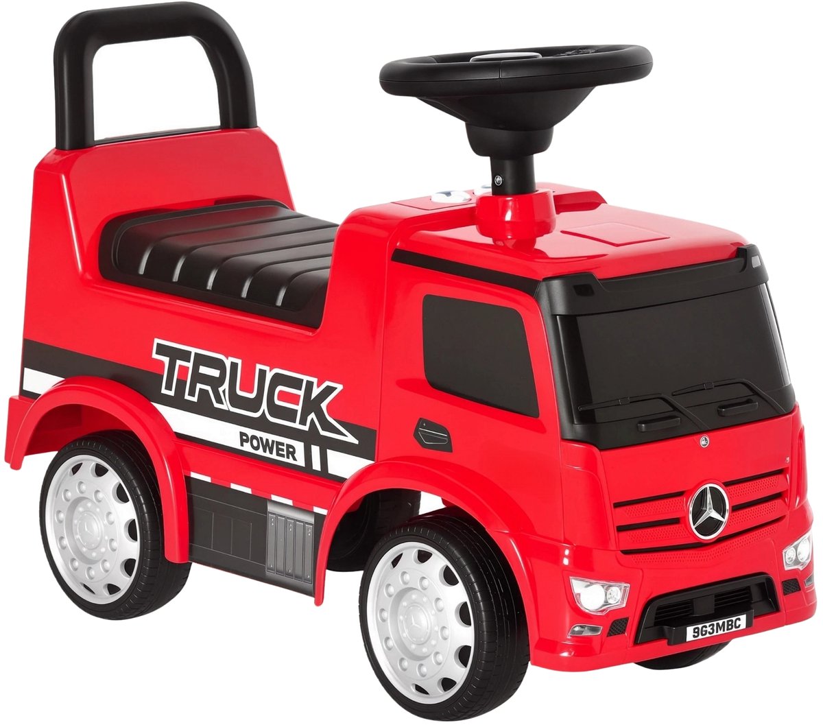 Mercedes Gelicenseerde Loopauto – Kinder Slide Vehicle met Stuur – Rood
