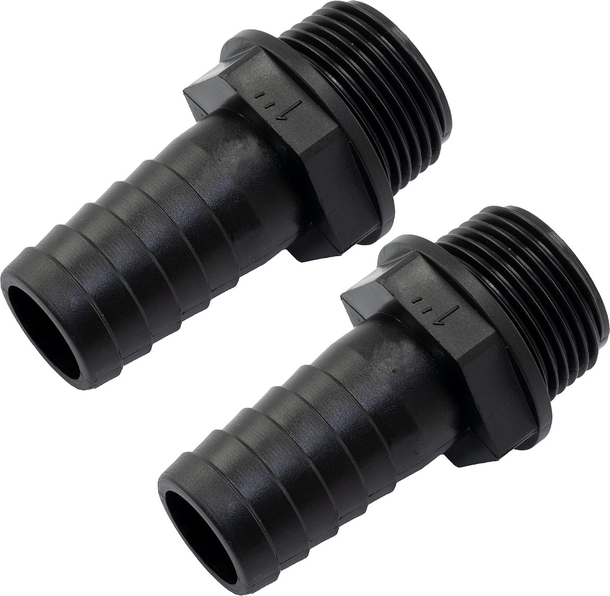 Rechthoekige mannelijke connector 1 inch x 25 mm - plastic - voor irrigatiesystemen - duurzame aansluiting - ShopVlot