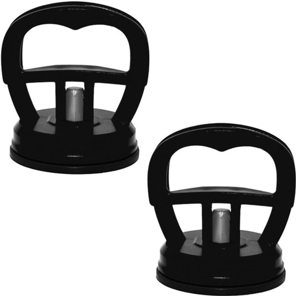 Zuignap Heavy Duty - Deukverwijdering - 2 Stuks - Universeel - ABS-Kunststof - Zwart/Rood/Geel/Oranje - Deukentrekker