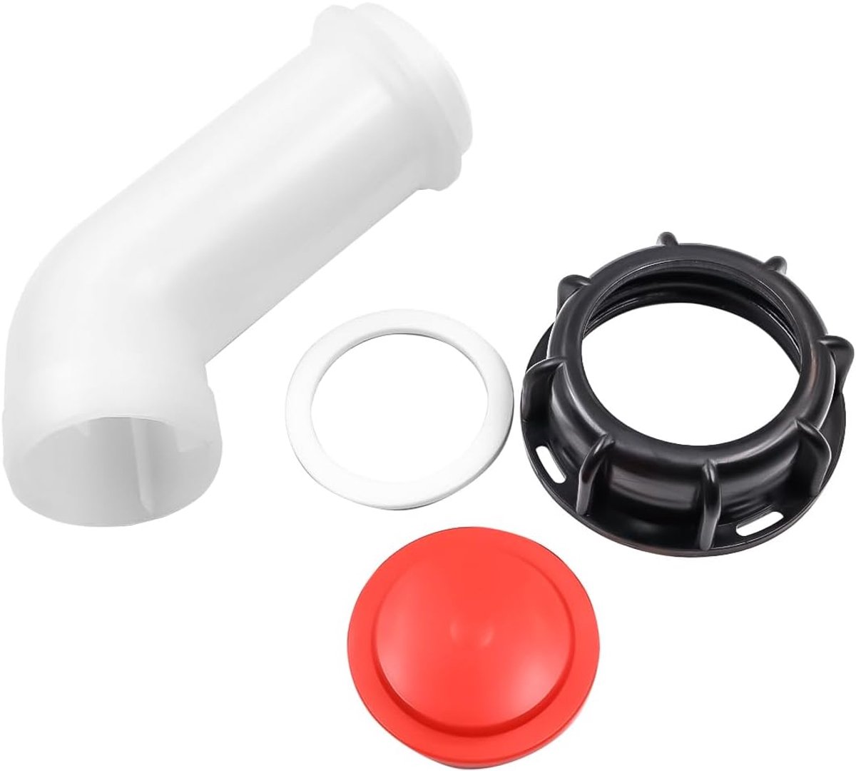 Exhaust faucet IBC adapter S60 x 6 - kunststof - met rubberen afdichting - voor IBC tanken - ShopVlot