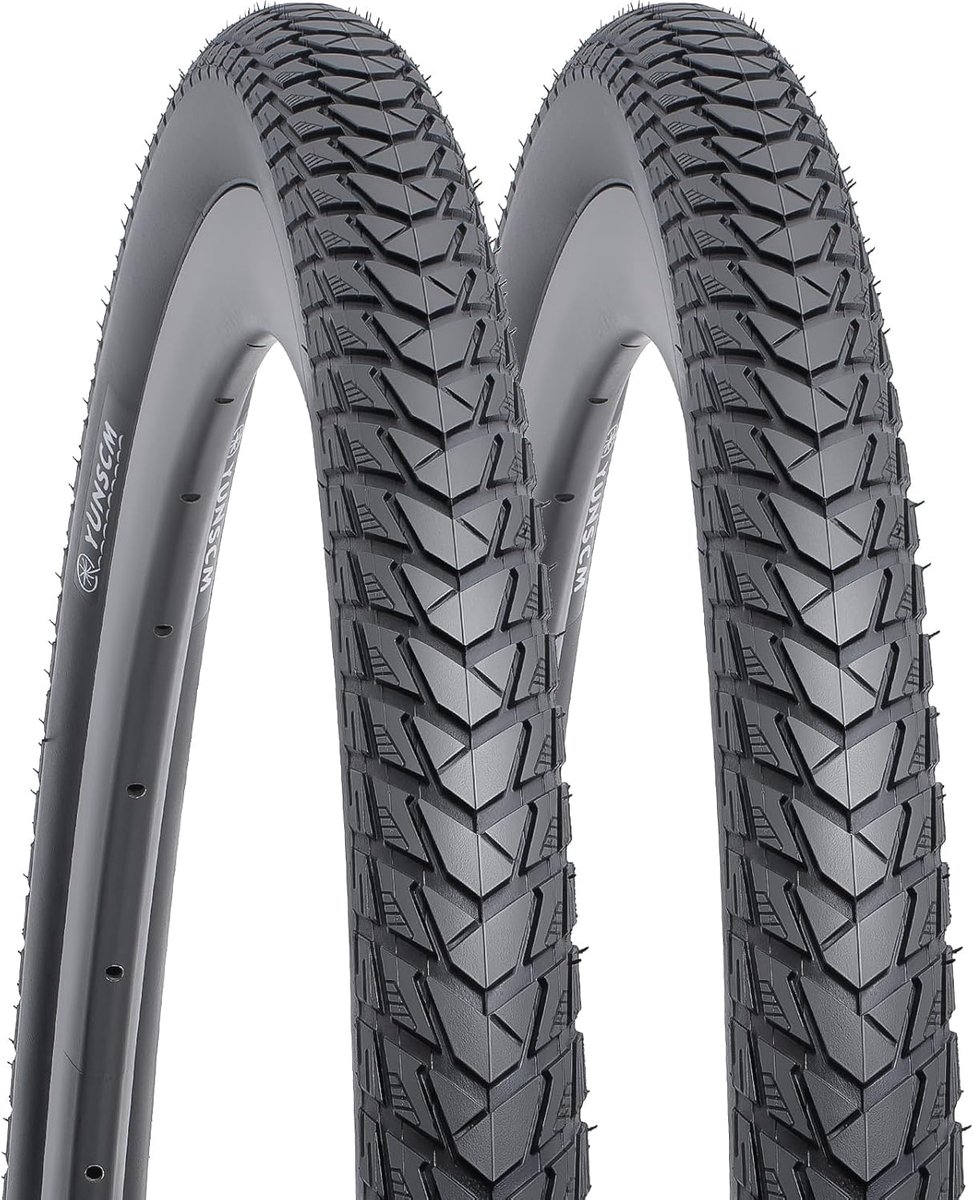 YunSCM 2pcs Light Bicycle Tyres 28/700C 700X45C Coat 47-622 60TPI Foldable Compatible with City/Street Tyres 28 x 1.75 - ShopVlot