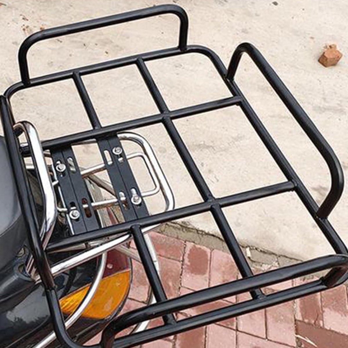 Fietsbagagedragermand - Fietsmand achter - Boodschappen vervoeren - Stevig staalconstructie - 50 x 40 cm - Zwart