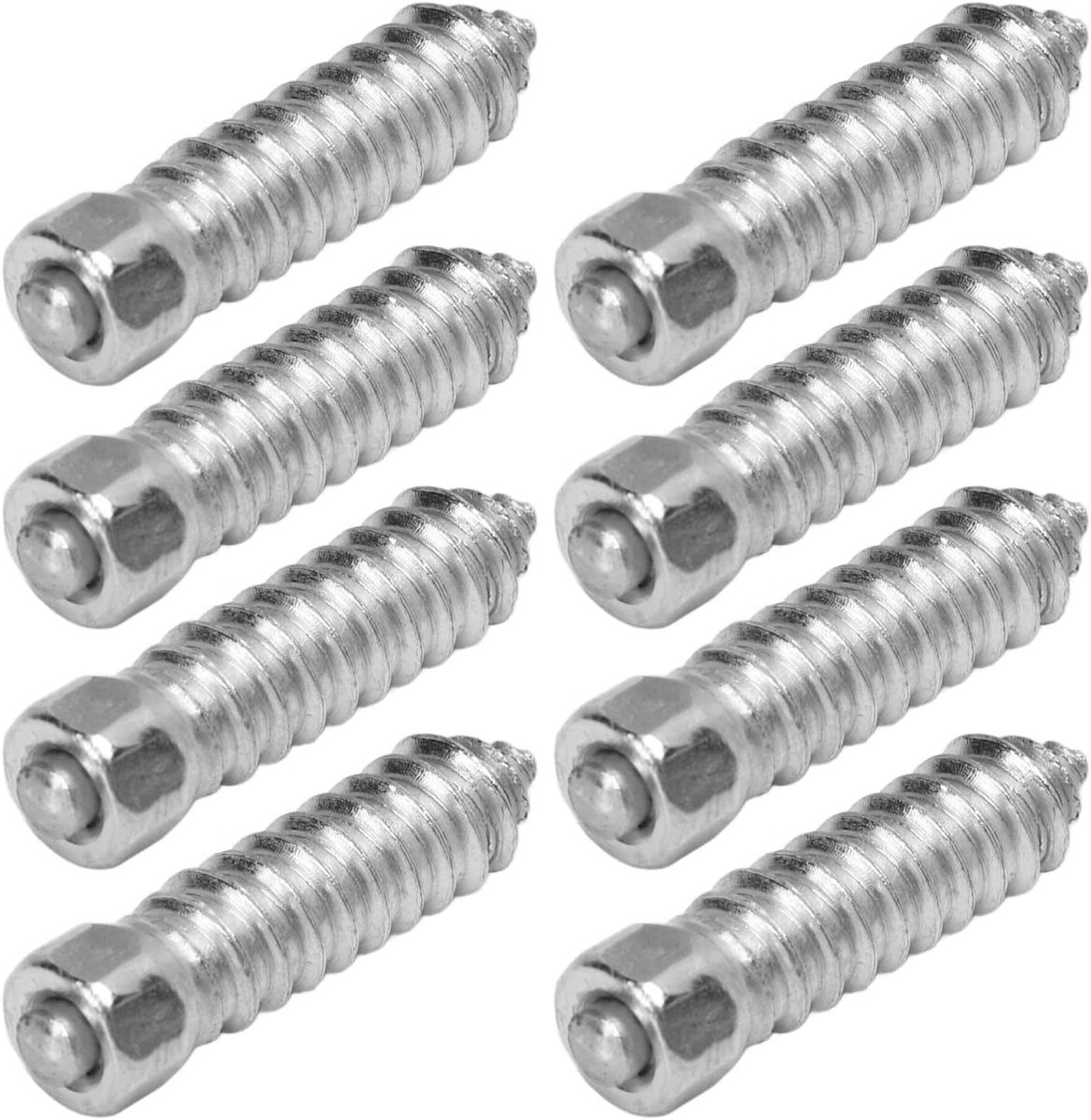 Sneeuwbandnoppen M6x6mm - Wolfraamstaal - Antislipbandnoppen - Verbeterde grip en tractie - ShopVlot