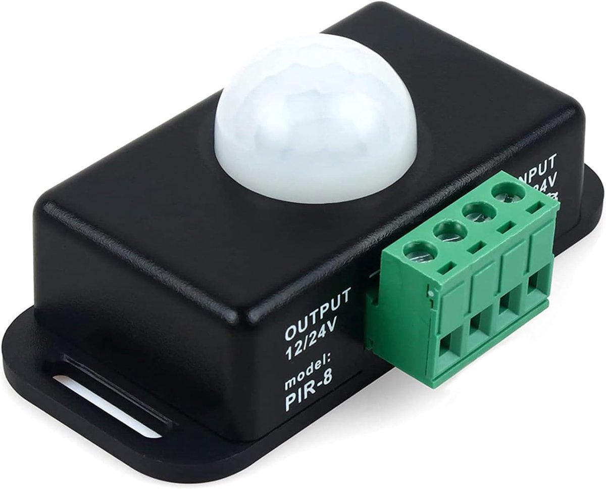Bewegingssensor schakelaar - PIR sensor - 12V/24V - Voor LED-strips - Automatische verlichting - ShopVlot