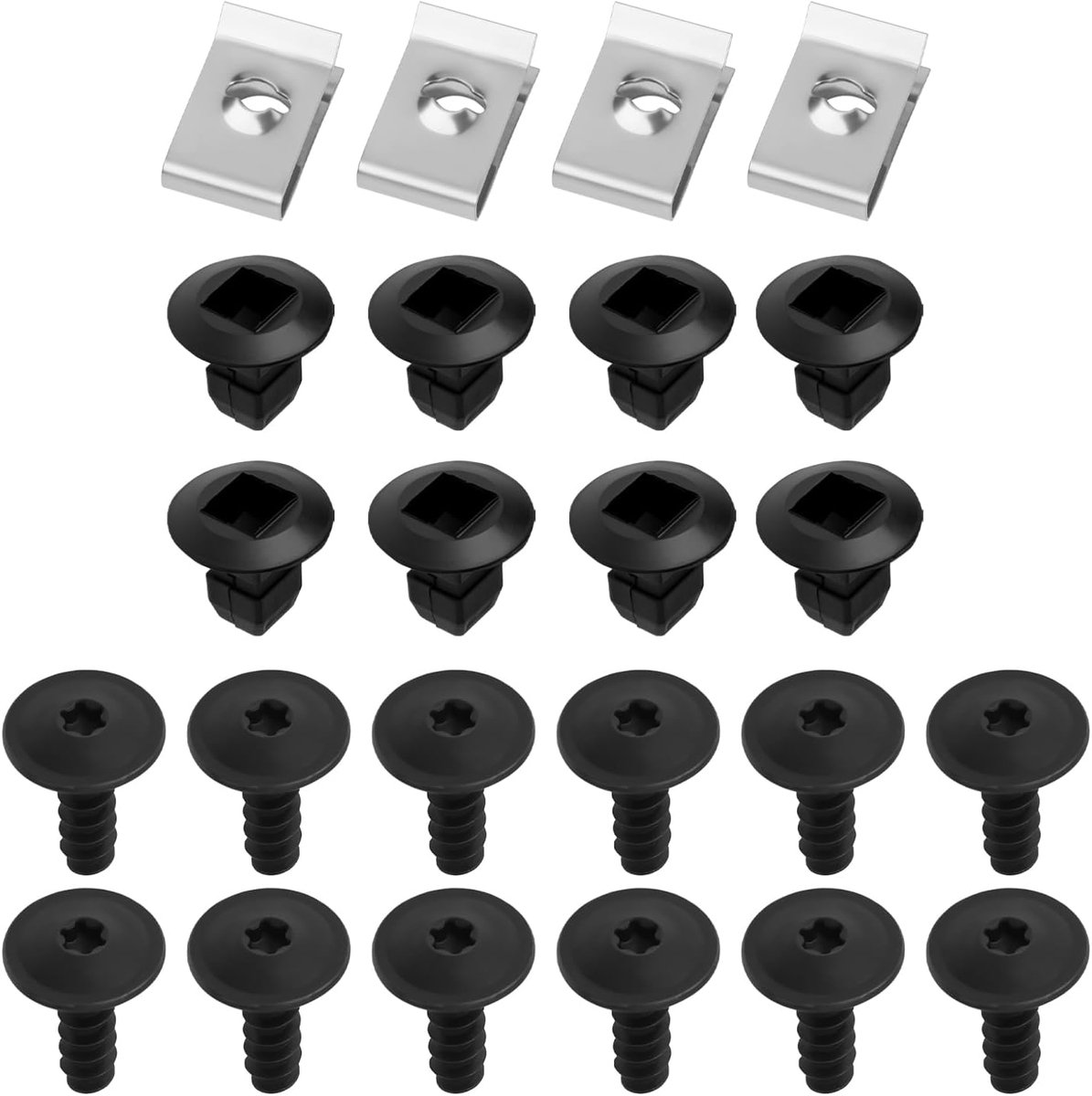Wielboogbekleding schroeven clips set 24 stuks - Compatibel met VW modellen - Veilige bevestiging - ShopVlot