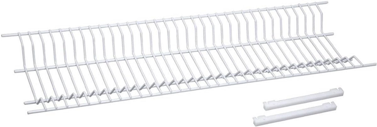 Afdruiprek voor Kast - Wit - 75 cm - Staal met Kunststof Coating - Voor Standaard Kasten