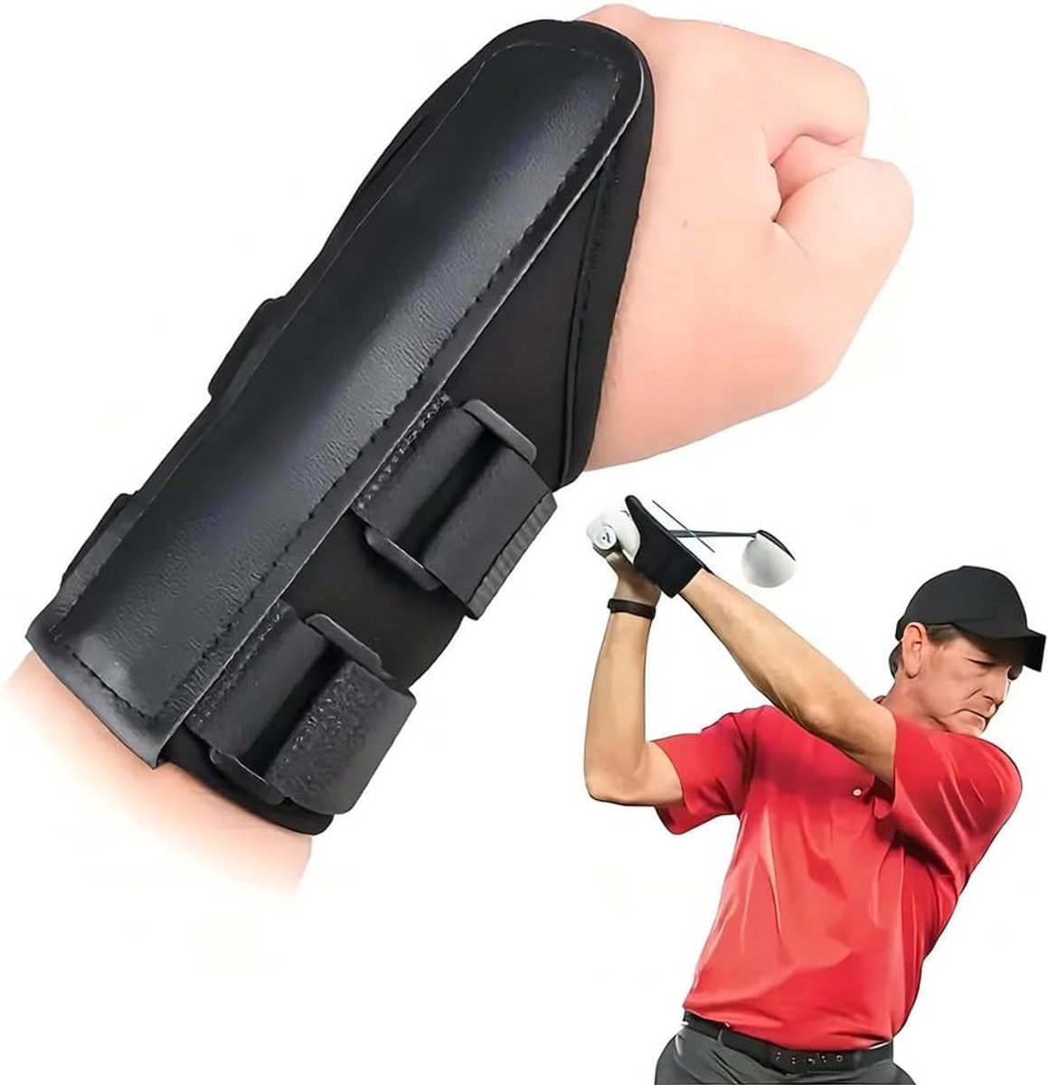 Golf polsondersteuning correctietrainer - ademend materiaal - verbetert swingtechniek - ideaal voor beginners - ShopVlot