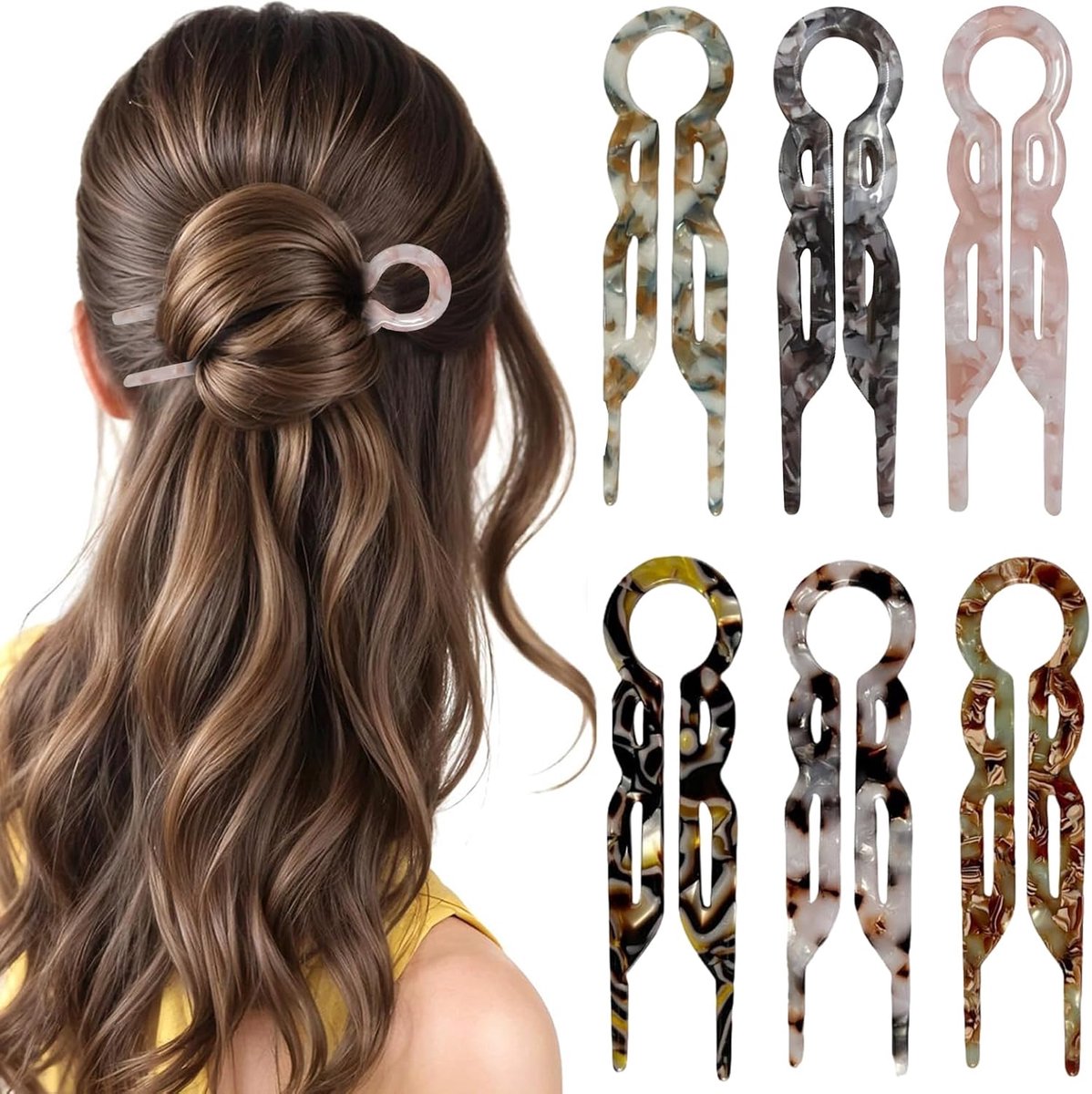 Haarspelden U-vormig 6 stuks - Eenvoudig en lichtgewicht - Duurzaam kapselaccessoire - Perfect voor styling - ShopVlot