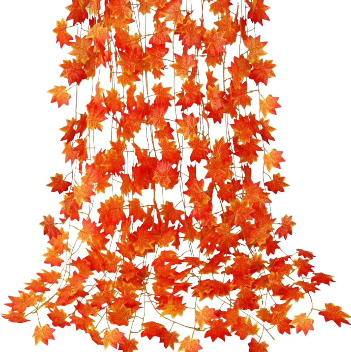 Herfstbladengirlande 2,3m - 12 takken met bladeren - Perfect voor Thanksgiving en Halloween - ShopVlot