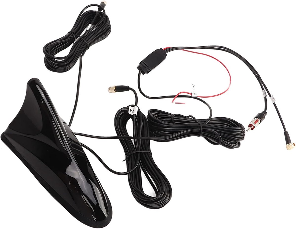 12V Shark Fin Antenne - DAB/DAB+ en GPS - Signaalversterker voor Auto - ShopVlot