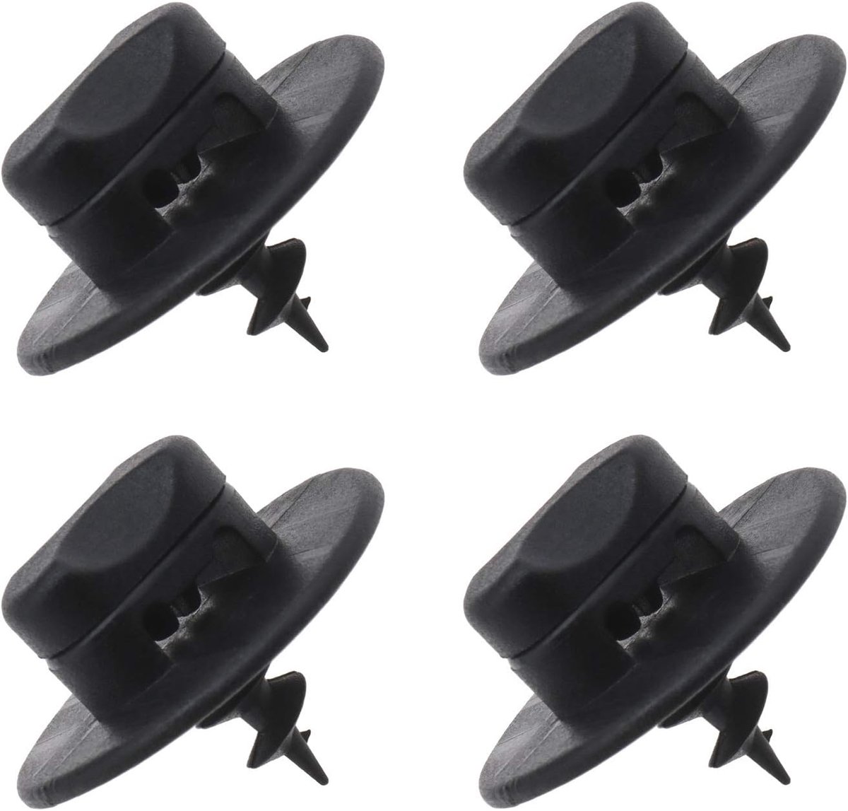 Autovloermat clip 4 stuks - 28mm zwart - duurzaam plastic - perfecte bevestiging - ShopVlot