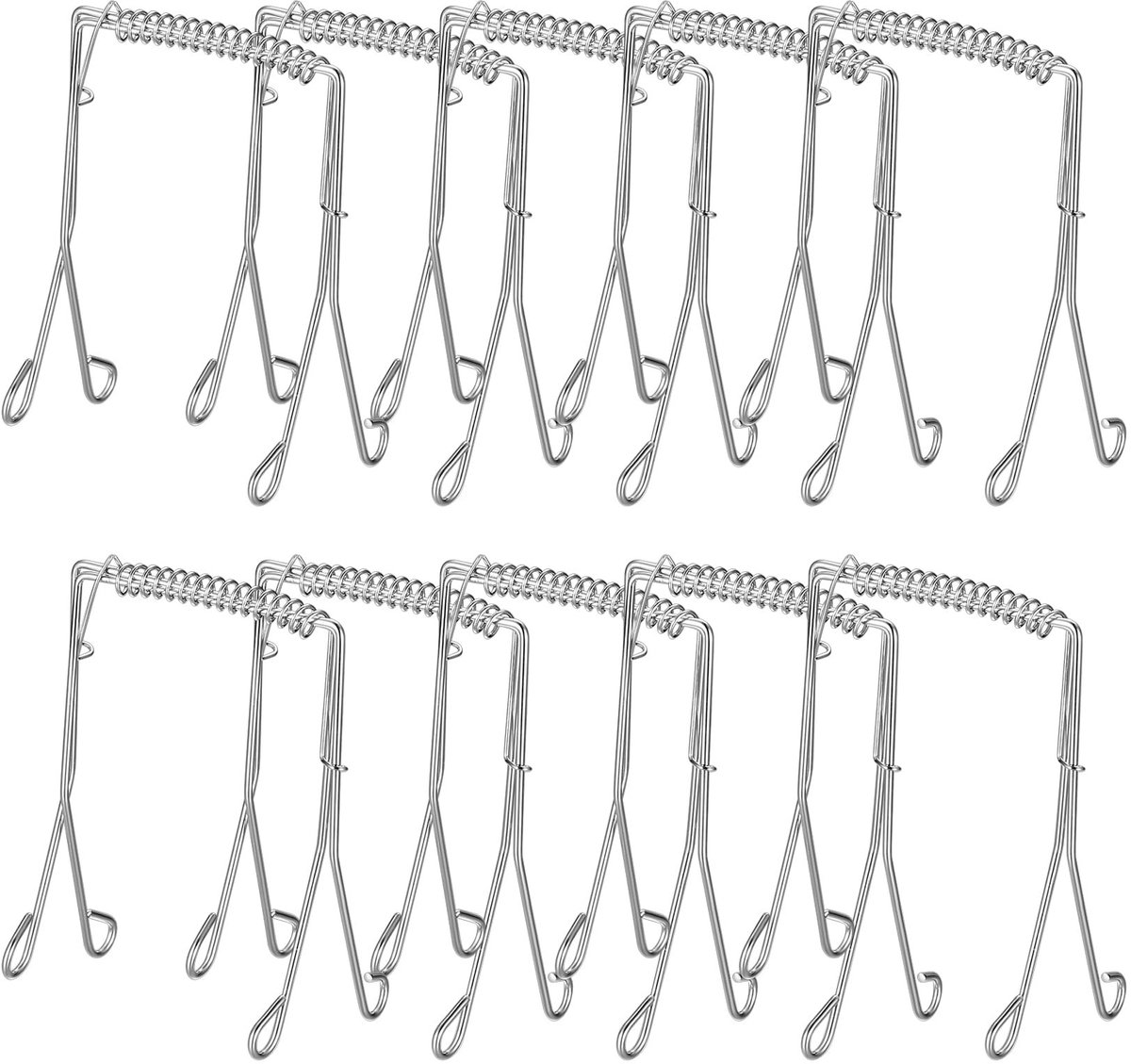 Solidchoice - Set van 10 Roulade Clips van Roestvrijstaal