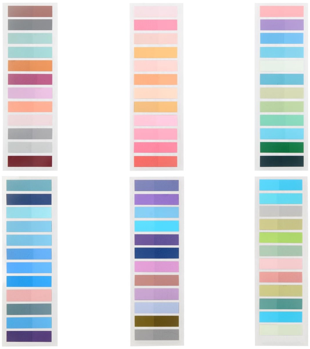 Zelfklevende Notities - Kleurrijke Tabs - Pagina's Markeren - Transparante Strips - 1440 Stuks - Multicolor