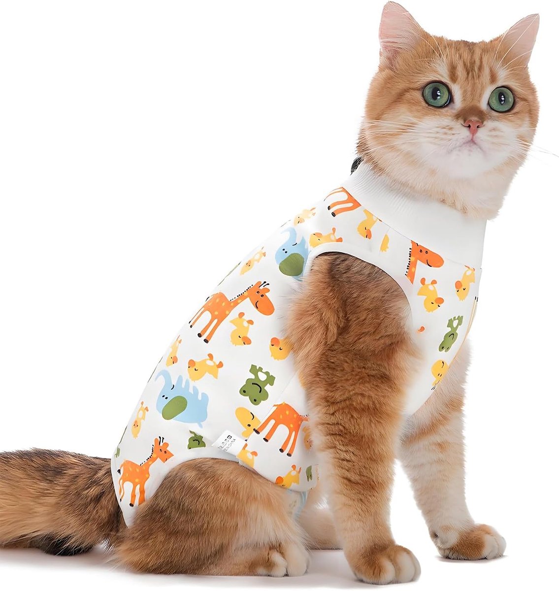 Kattenbody na operatie - zacht katoen - ademend - bescherming van de huid - ShopVlot