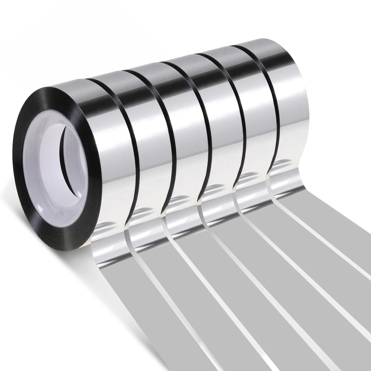 Solidchoice - 6 Rollen Zilveren Decoratieve Tape voor Creatieve Projecten