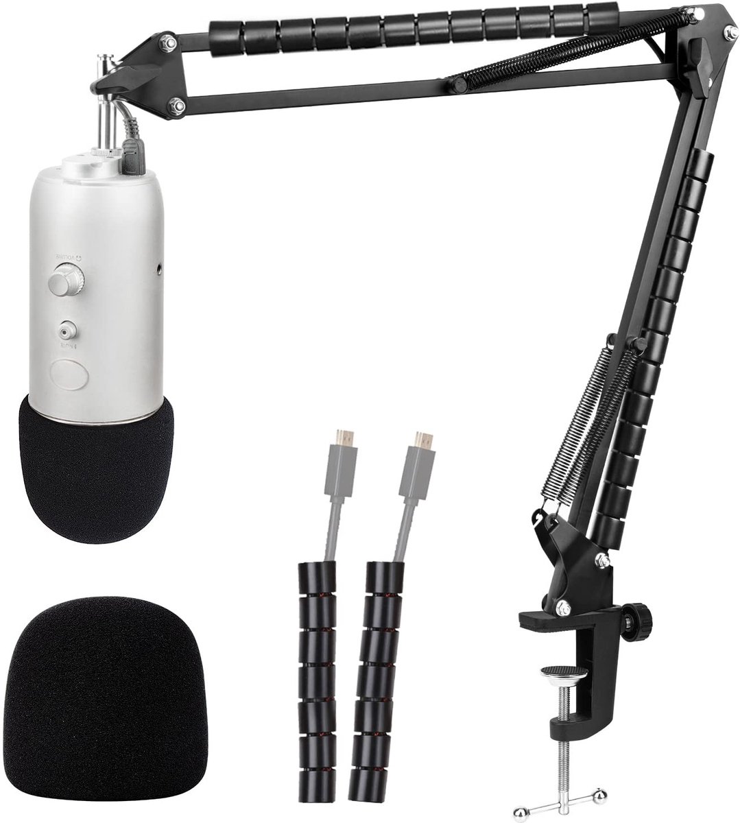 Solidchoice - Microfoonstandaard met Popfilter voor Blue Yeti