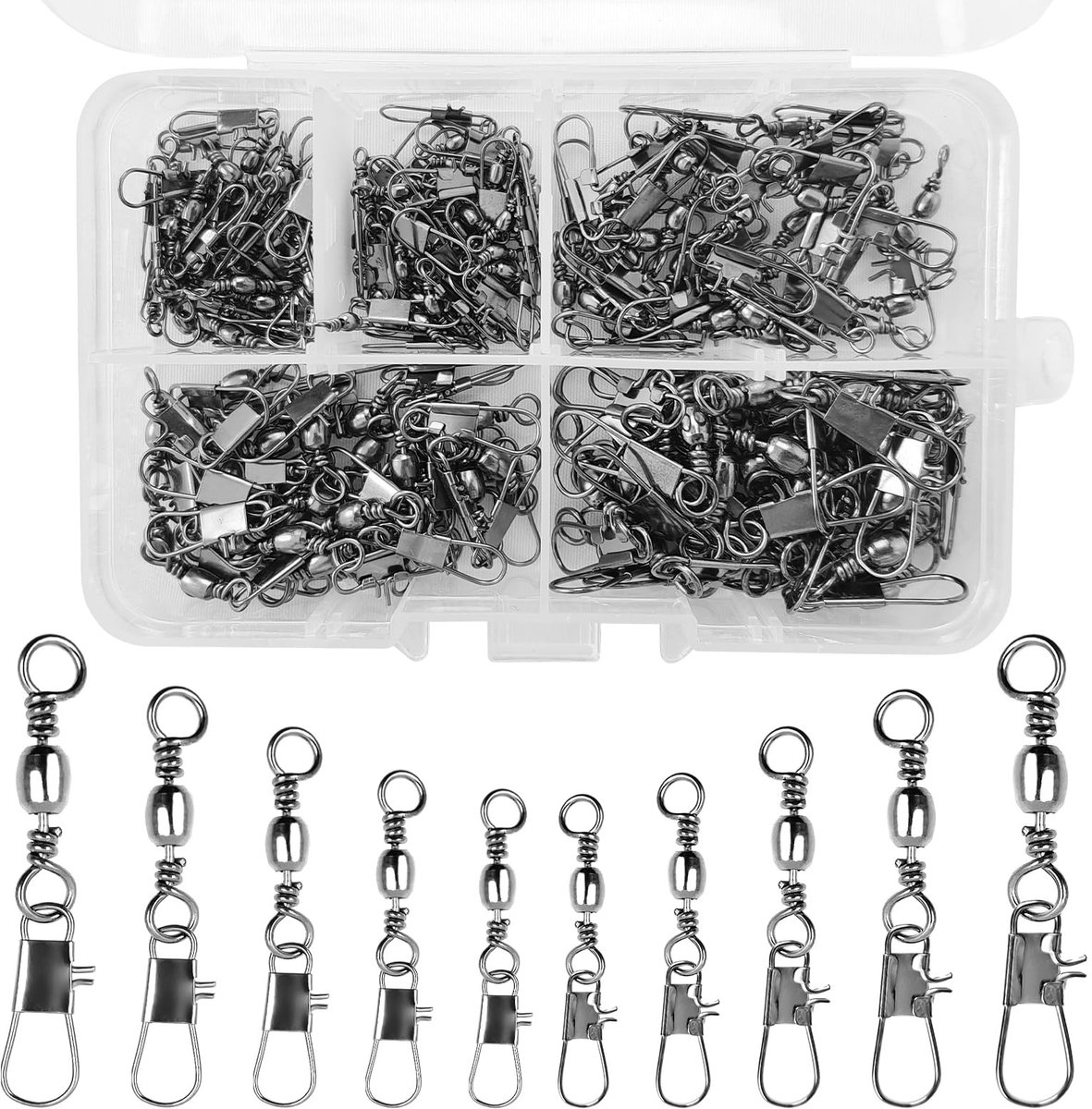 Solidchoice - 150 Stuks Vissersaccessoires Vertebra met Kogellager