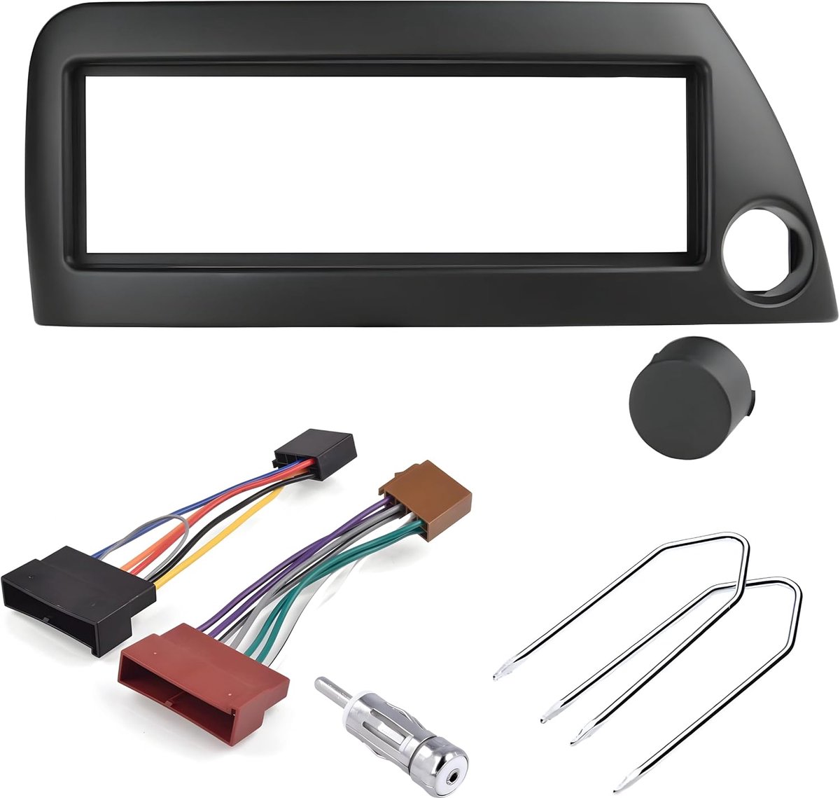 Radio panel kit 1-din - blauw - voor Ford Ka 1996-2008 - inclusief accessoires - ShopVlot