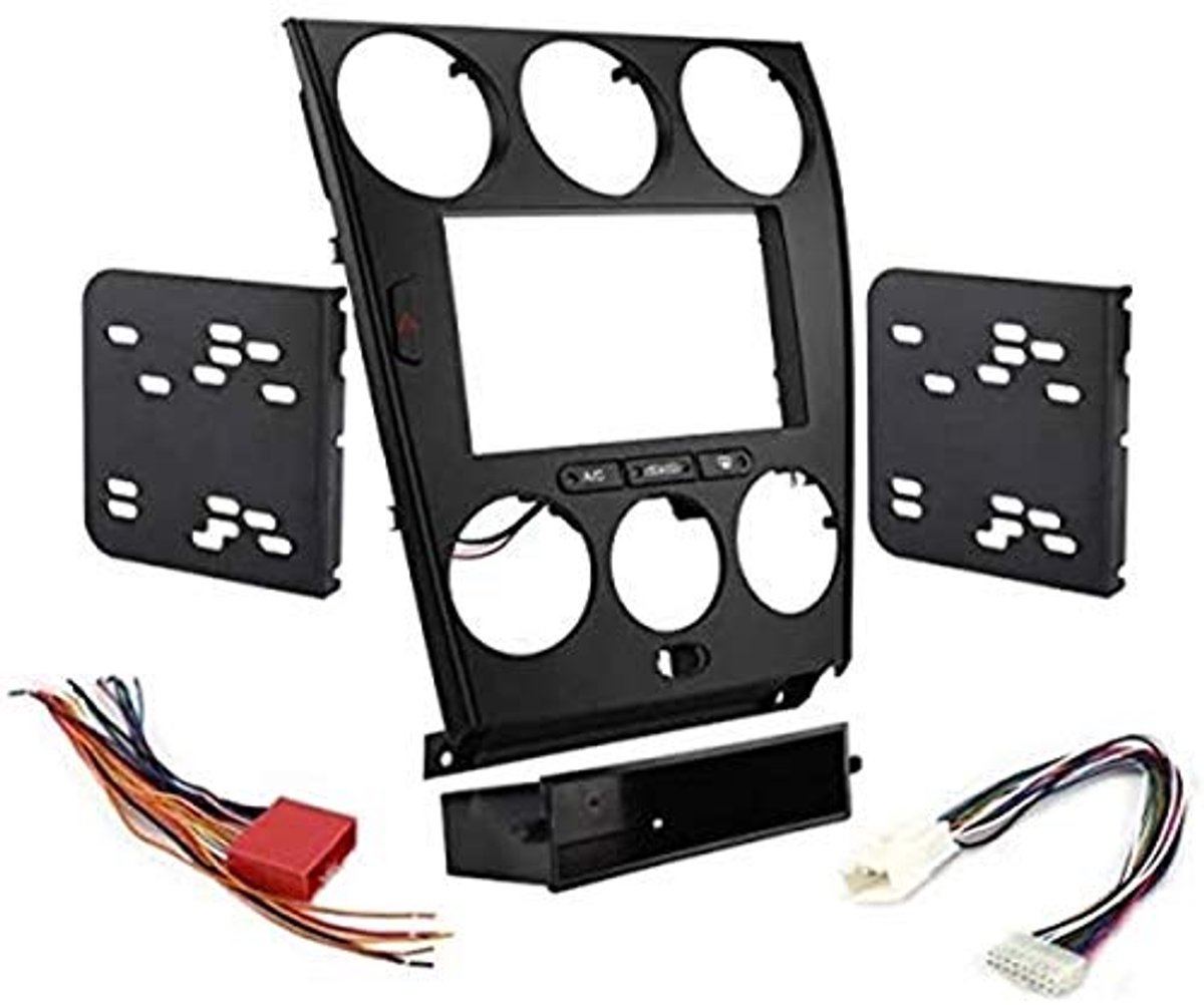 Auto Radio Adapter Kit 1 DIN/2 DIN - Zwart/Bruin - Inclusief ISO Antenne Adapter - ShopVlot