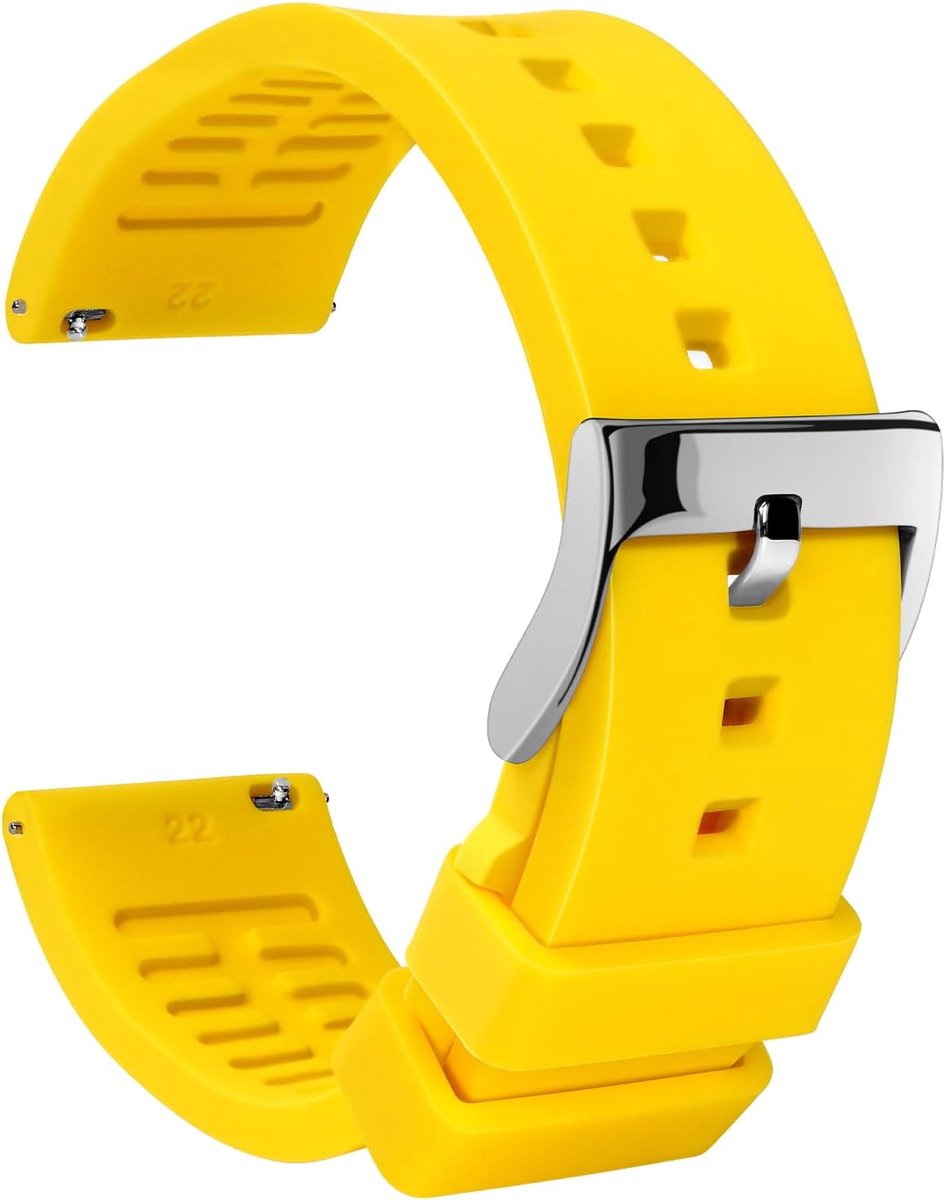 Horlogeband 18mm 19mm 20mm 21mm - Siliconen - Waterproof - Snelle vervanging voor smartwatch - ShopVlot