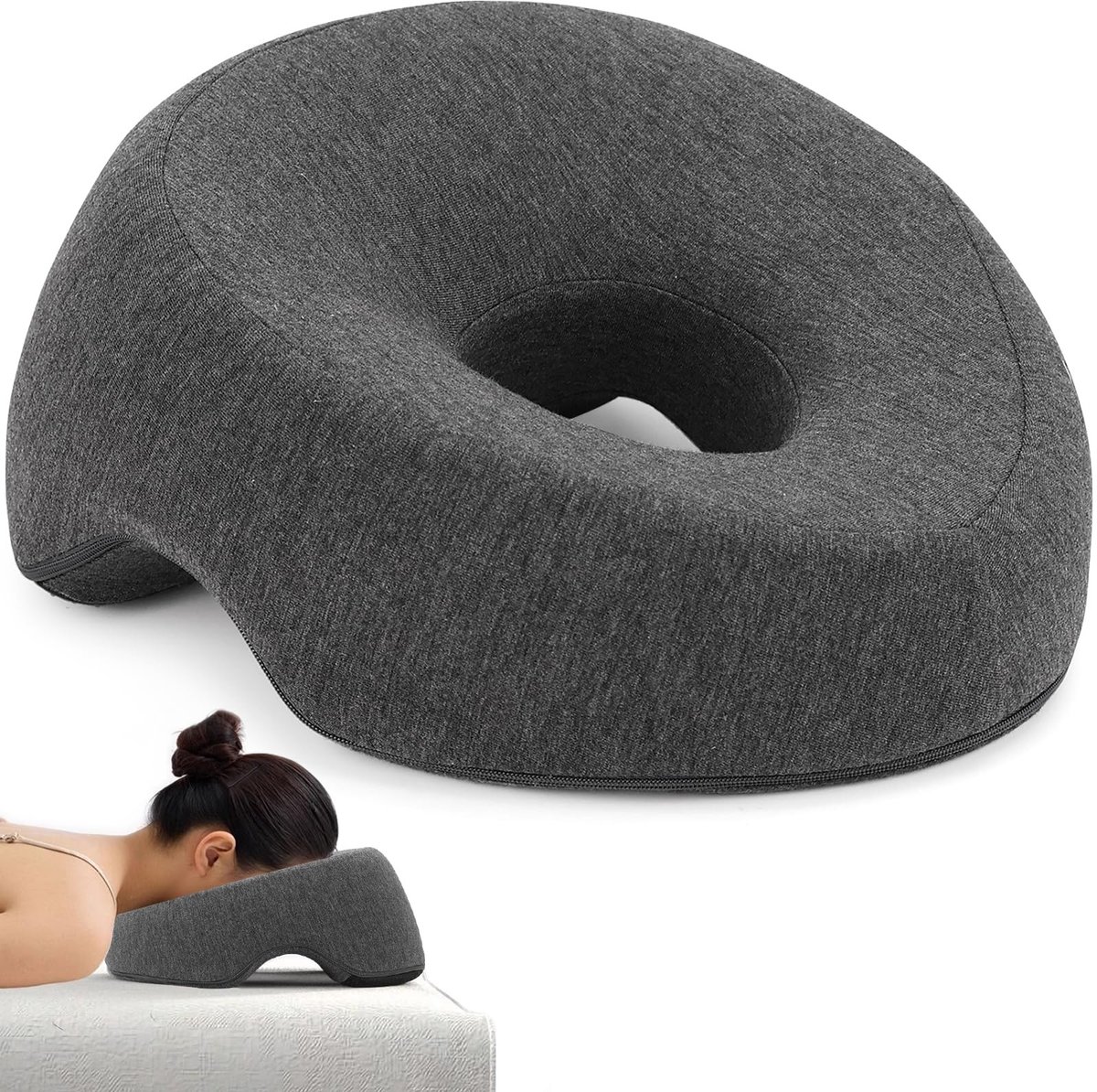 Ergonomische traagschuim kussen voor slapen met gezichtssteun