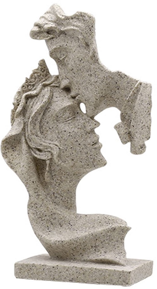 Solidchoice - Abstract Love Kiss Standbeeld van Polyhars voor Modern Interieur