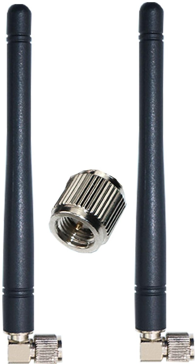 Solidchoice - 2-Pack 4G WiFi Antenne met SMA Male 90° Adapter