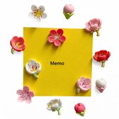 TLVX 12 stuks Mooie 3D Bloemen Magneten / Leuke Koelkast Magneten / Vrolijke Foto magneet / Whiteboard magneten / Speel- en Leer Magneten / School / Boodschappenlijst / Notitie / Memo bord / Kantoor / Schoolbord / Magnetisch / Roze Bloem Magneetjes