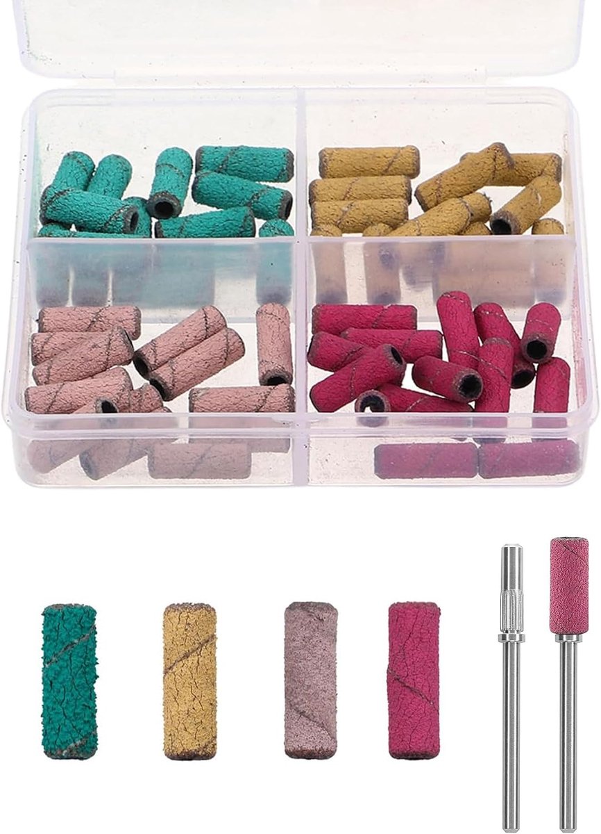 Kleine schuurbanden voor nagelboor 1 x 3 mm - mini-schuurbanden - polijsten van natuurlijke nagels - ShopVlot