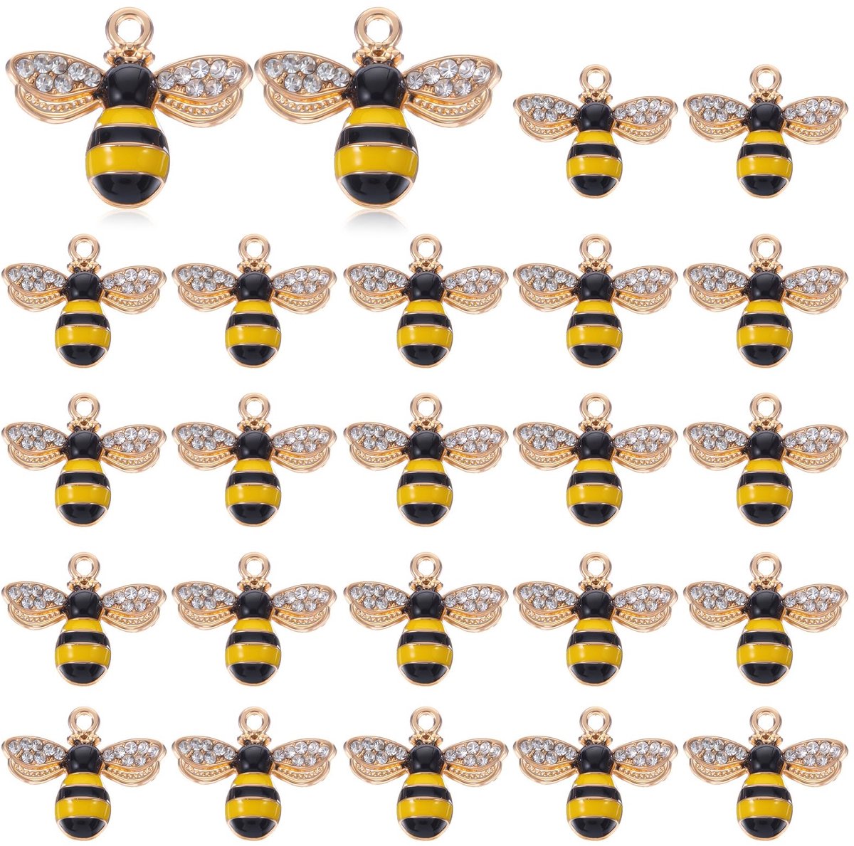Solidchoice - Set van 24 Bijen Hanger Charms voor Sieraden