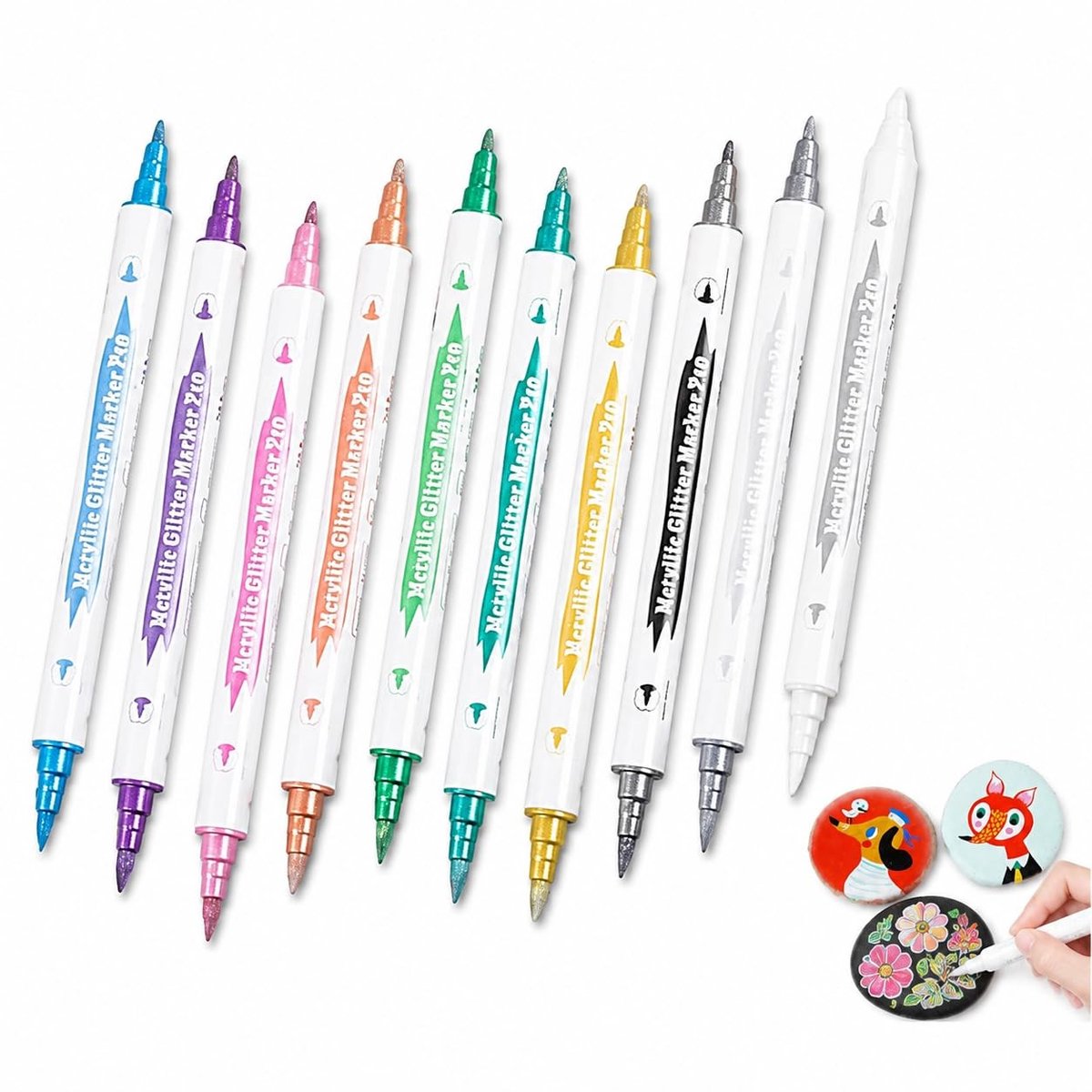 Solidchoice - Set van 10 Metallic Markers voor Creatief Gebruik