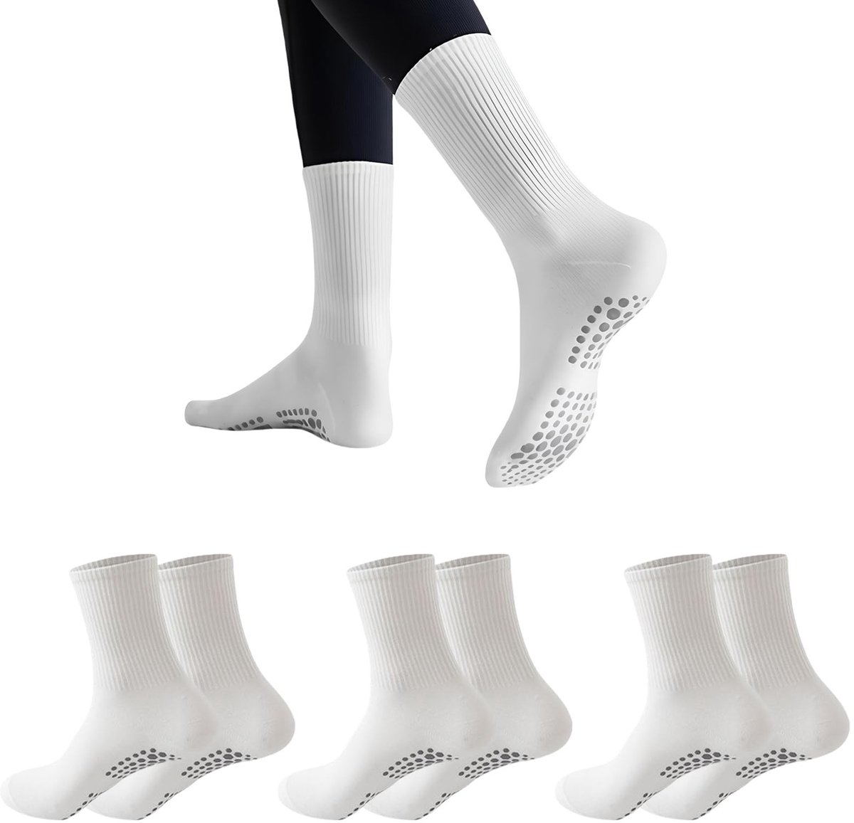 Solidchoice - 3 Paar Anti-Slip Yoga Sokken voor Pilates en Yoga
