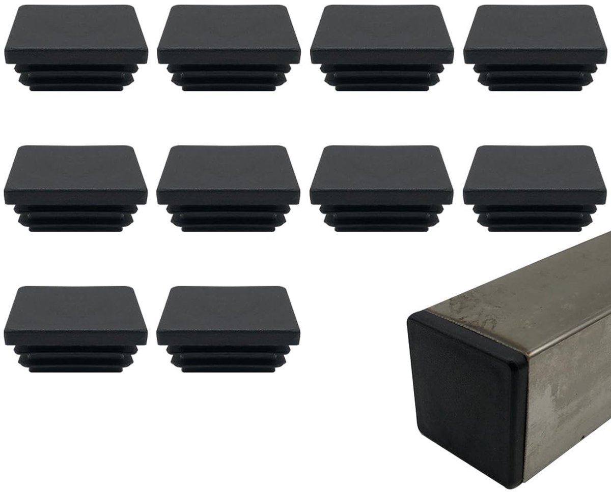 Solidchoice - Set van 10 Vierkante Slat Stoppers voor Meubels