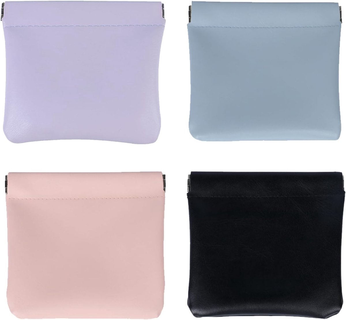 Mini Makeup Bags 4 Pcs - PU Leer - Waterproof en Compact - Ideaal voor Reizen - ShopVlot