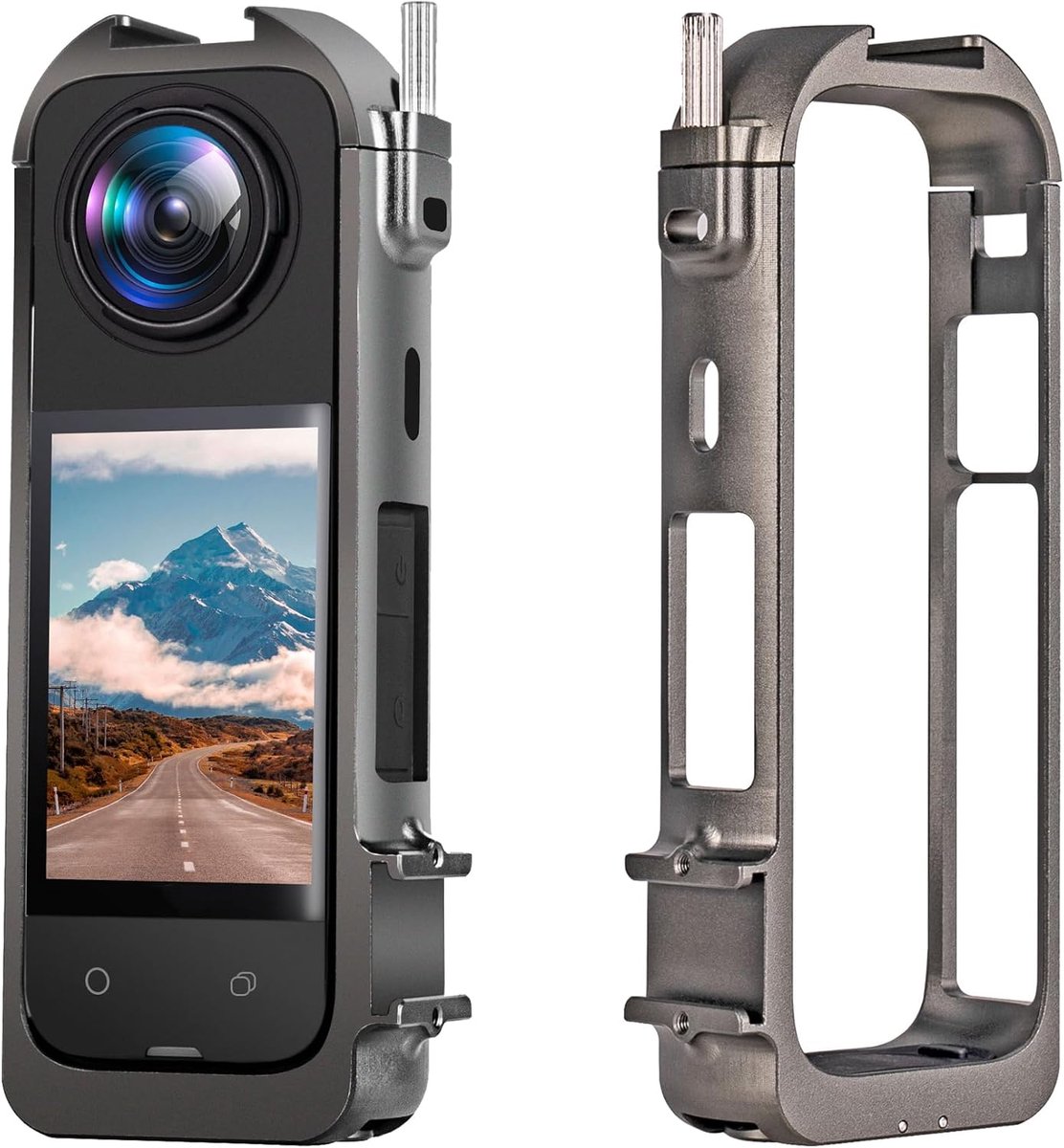 Beschermframe voor actiecamera - 1/4 aluminium - Insta360 X4 compatibel - Uitstekende bescherming - ShopVlot