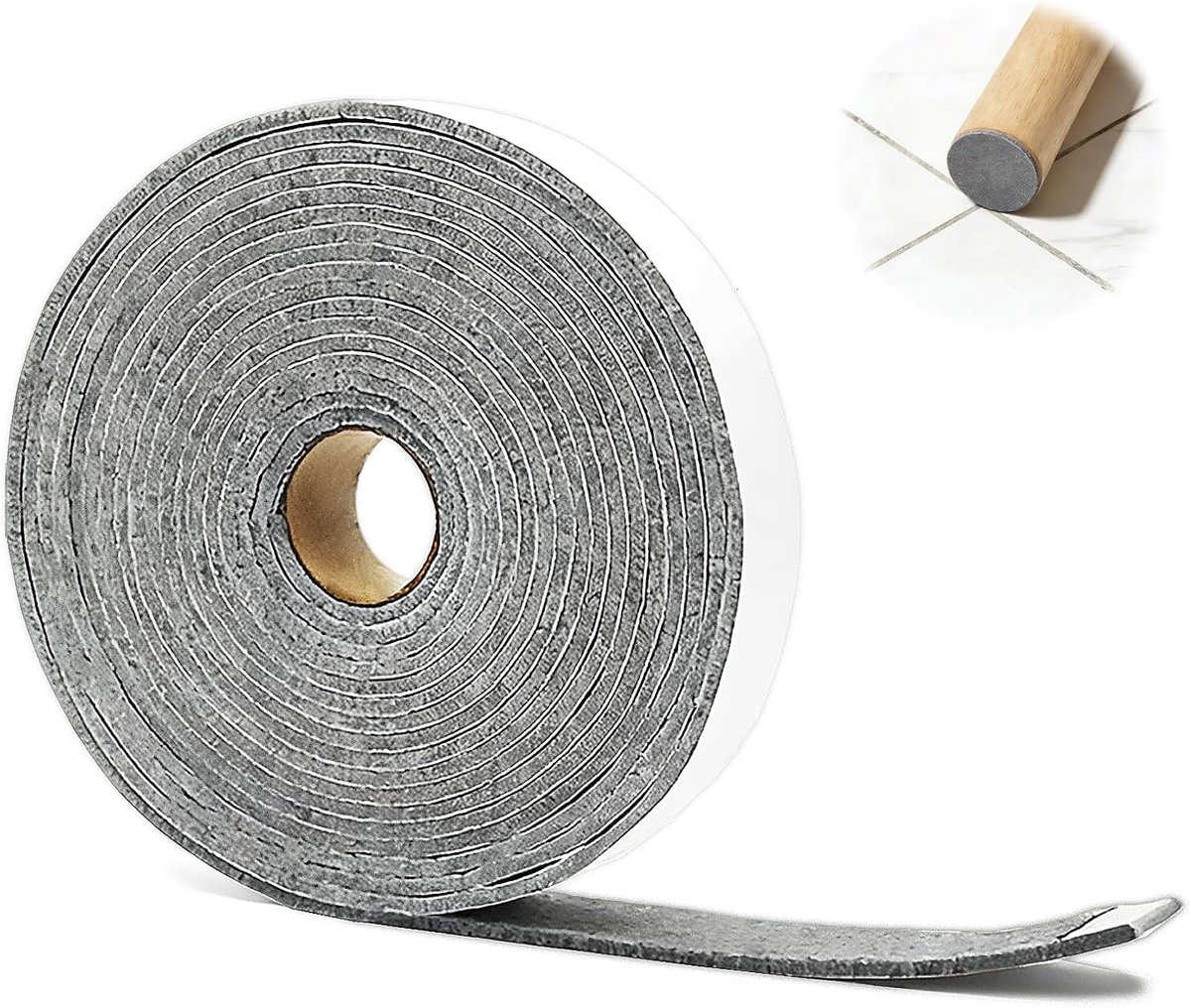 Felt Tape Self Adhesive 6 m x 3 cm x 0.5 cm Grey Felt Tape Window Condensation Absorbent Moisture Absorbent for Chairs - ShopVlot