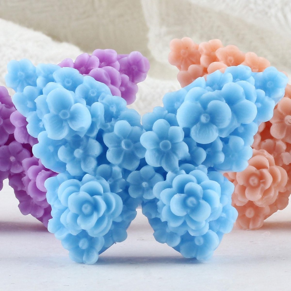 Bloem en Vlinder Kaarsvormen - Silicoon Mallen voor Epoxy Resin, Kaarsen en Decoratie