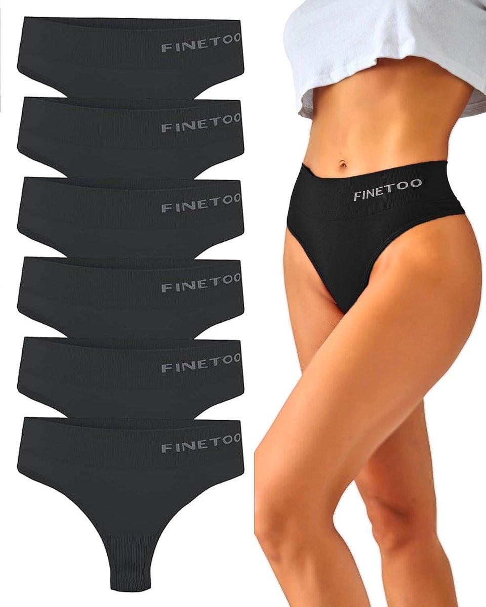 Hoge taille strings S-XL - Nylon spandex ondergoed - Ademend en zacht - Perfecte pasvorm voor elke dag - ShopVlot