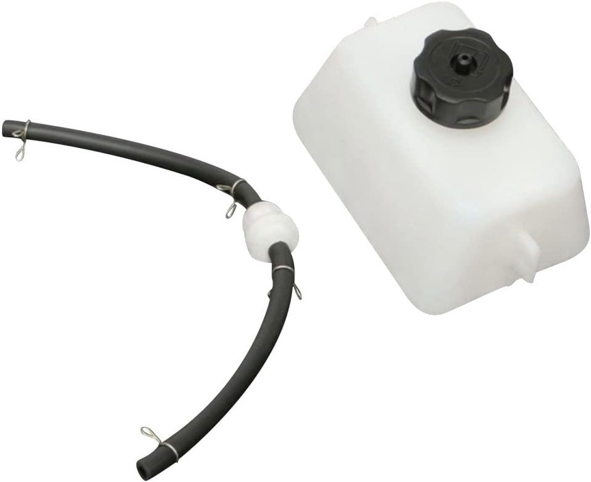 Brandstoftank 1 liter - plastic - met filter en slang - geschikt voor 47cc/49cc 2-takt kindermotor - ShopVlot