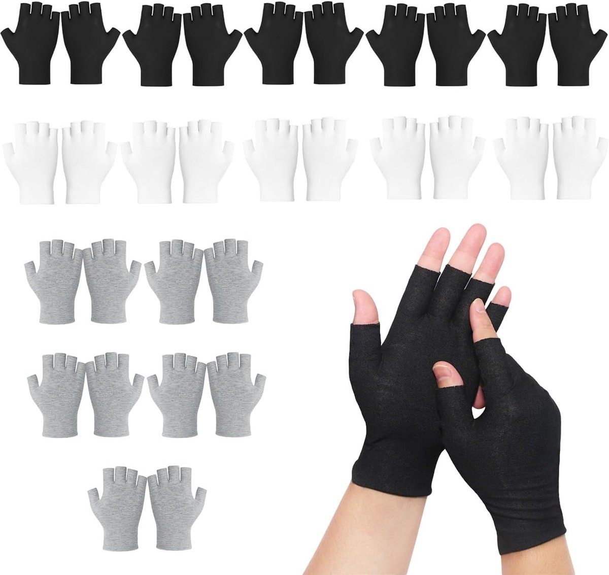 Katoenen handschoenen 15 paar - Zacht en comfortabel - Hydraterende eczeemhandschoenen - Ideaal voor slapen - ShopVlot