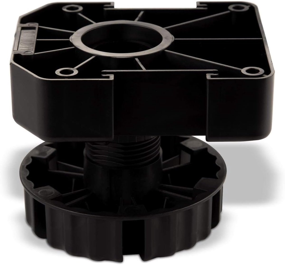 Meubelpoten set van 4 - Hoogte 75 mm - Zwart - Verstelbaar tot 18 mm - ShopVlot