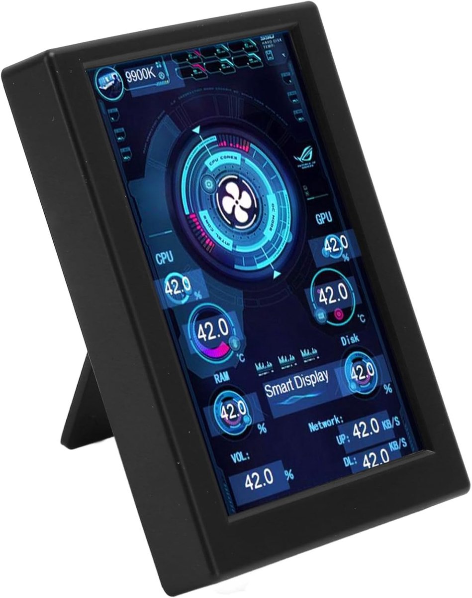Computer Temperatuurmonitor 3.5" - Mini Secundaire Scherm - IPS Type C - Voor PC Gegevensmonitor - ShopVlot
