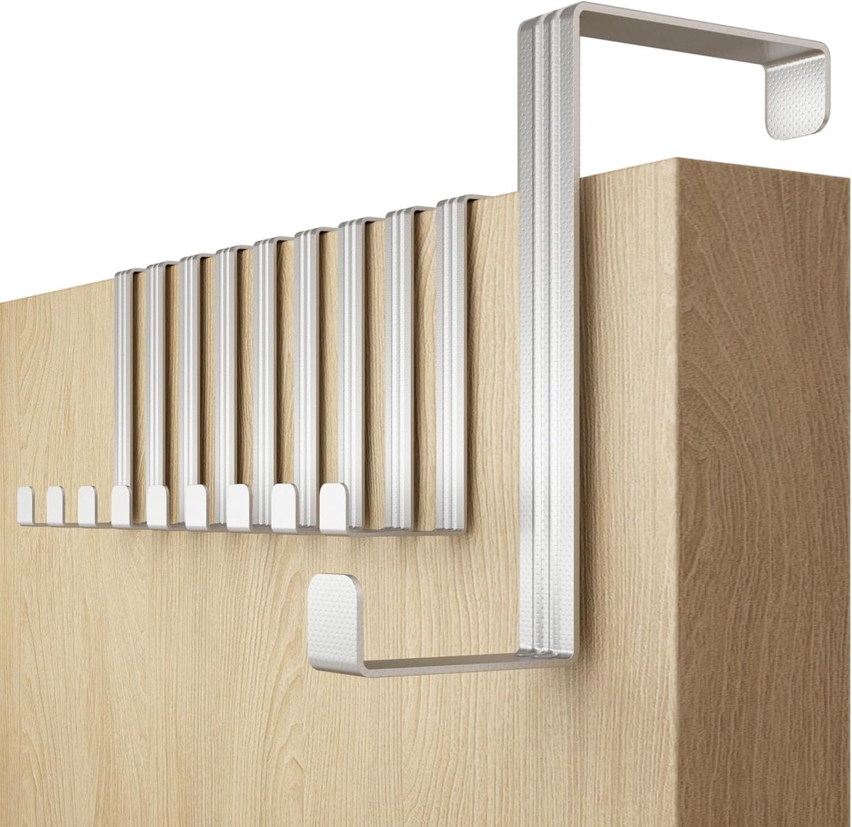 Haken voor Deur 41 mm - Set van 10 - Sterke hanghaken voor kleding - Ideaal voor organisatie - ShopVlot