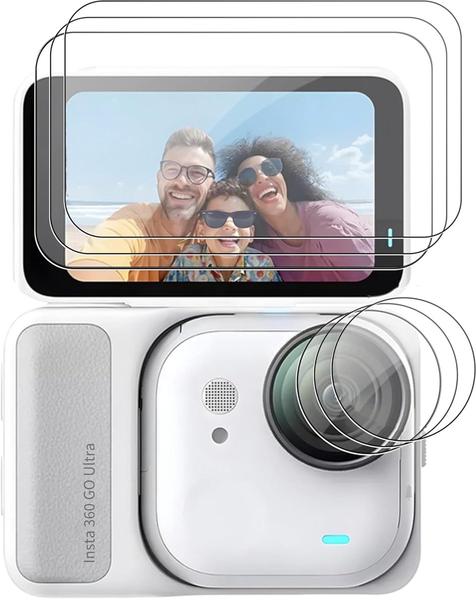 Tempered glass screen protector - 9H hardheid - ultra HD - bescherming voor Insta360 GO Ultra - ShopVlot