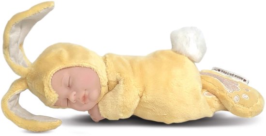 Anne Geddes pop - Baby Konijn geel - 23cm van Anne Geddes — afbeelding 2